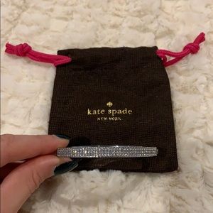 KATE SPADE silver pave row bangle!